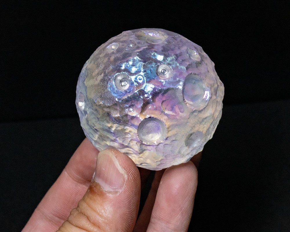 楽天市場】水晶の月 イシス クリスタルムーン 彫刻 水晶 丸玉 約43mm