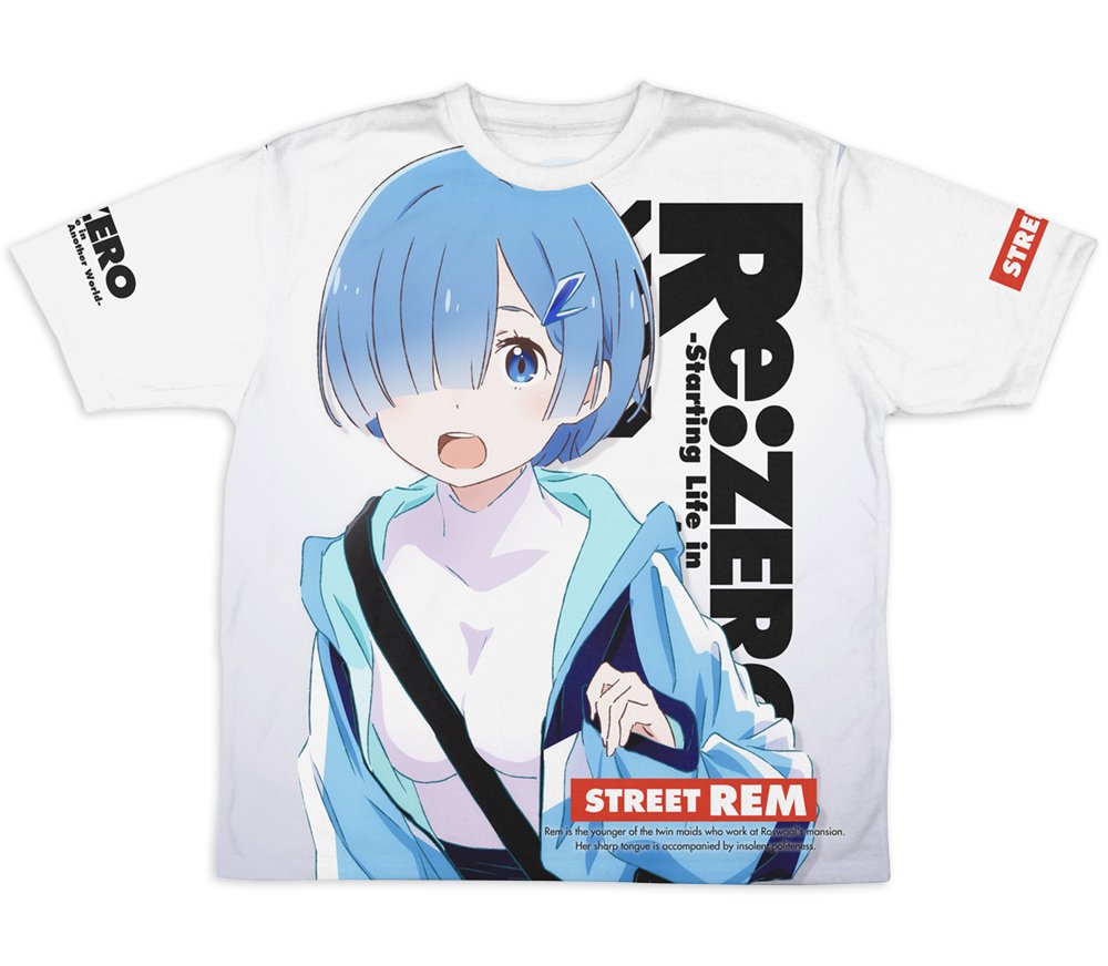 Re:ゼロから始める異世界生活 キャラ福くじ A賞 ドット柄 Tシャツ
