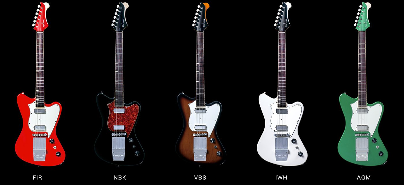 KAMINARI GUITARS×HISTORY「KH-CYGNET」生産完了カラーがお求めやすく