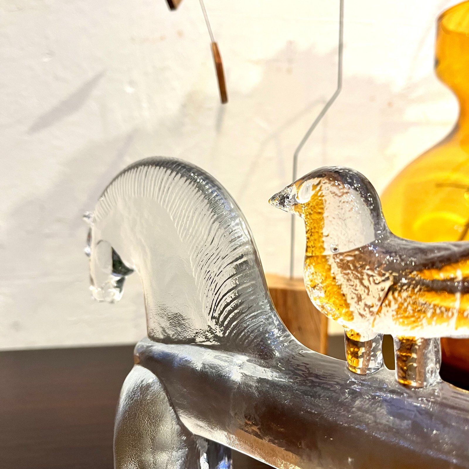 Kosta Sweden ガラス ペーパーウェイト オブジェ 置物 直径：約6.5cm