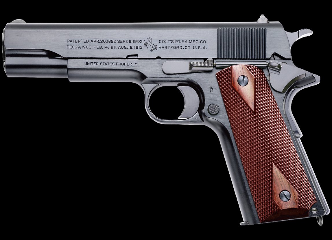 人気ランキング第2位「WA【コルト】M1911 ブラックアーミー 木製
