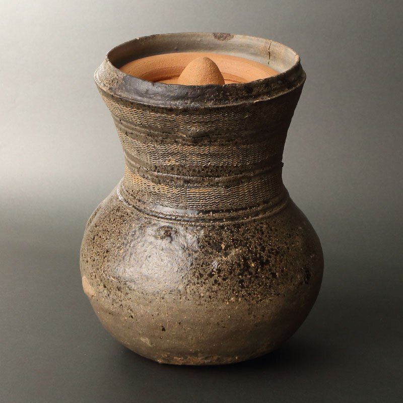 壺須恵器新羅土器焼き締め素焼き花瓶花器花入れ 壺須恵器新羅土器焼き