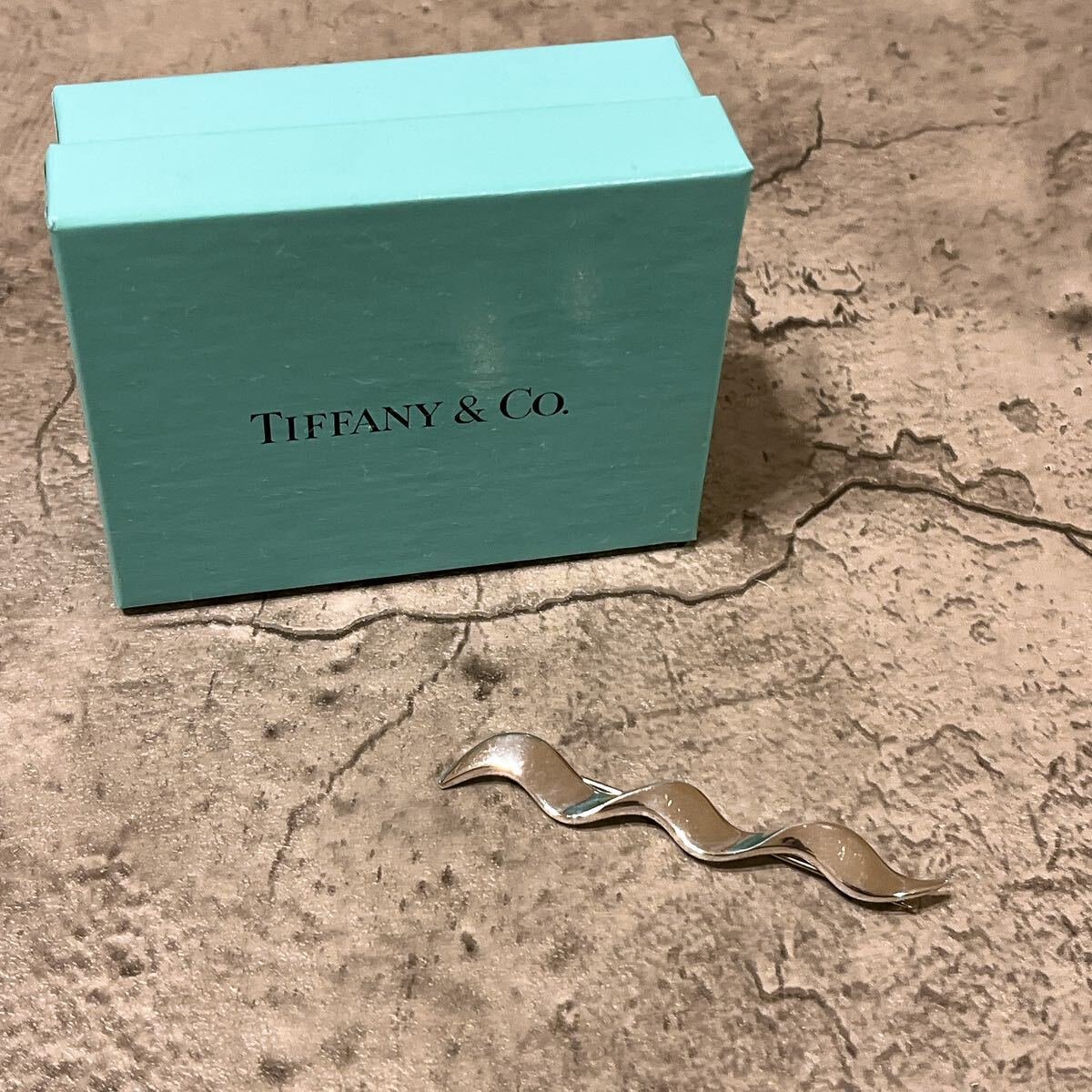希少 美品 Tiffany ティファニー ツイスト シルバー ブローチ ピン