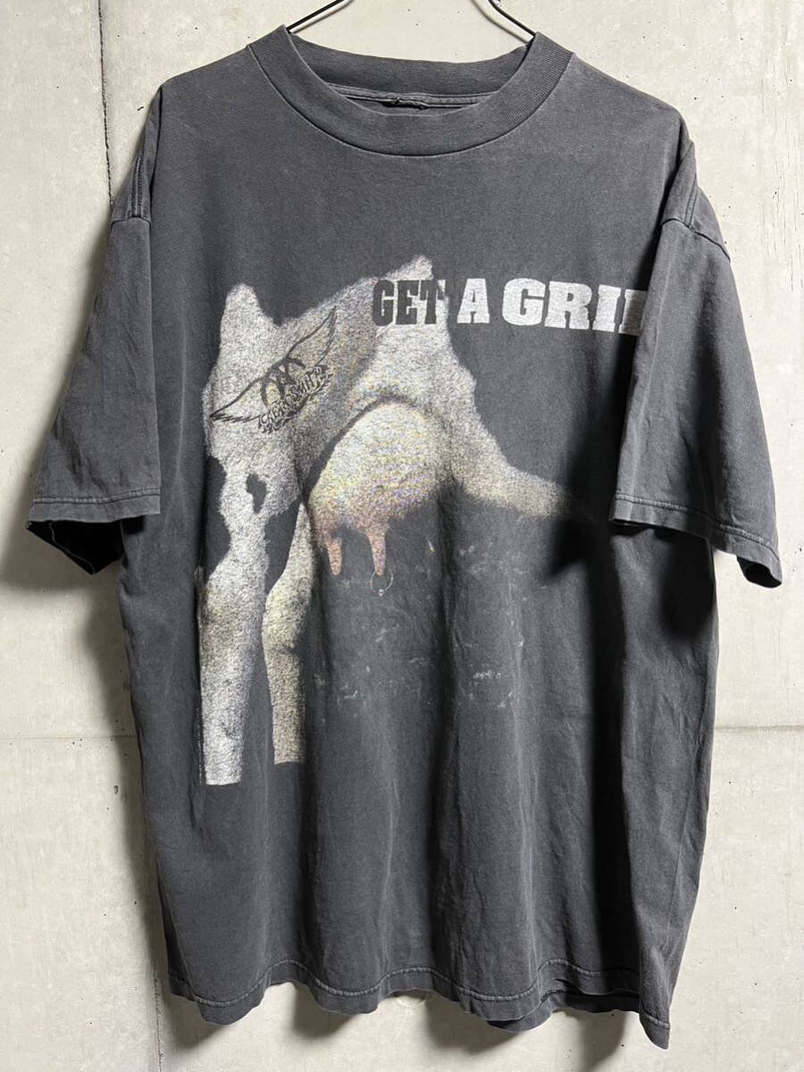 し*ま様 最終値下げAerosmith 1993年製 Tシャツ get a gr し