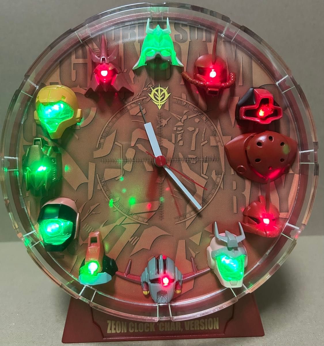 ZEON CLOCK ジオンクロック シャア専用 ガンダム時計 レトロ 当時物