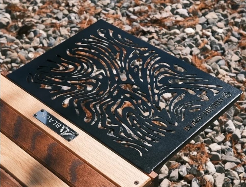 中古品】BLACK DESIGN アイアンプレート ツリー2枚 セット 中古品