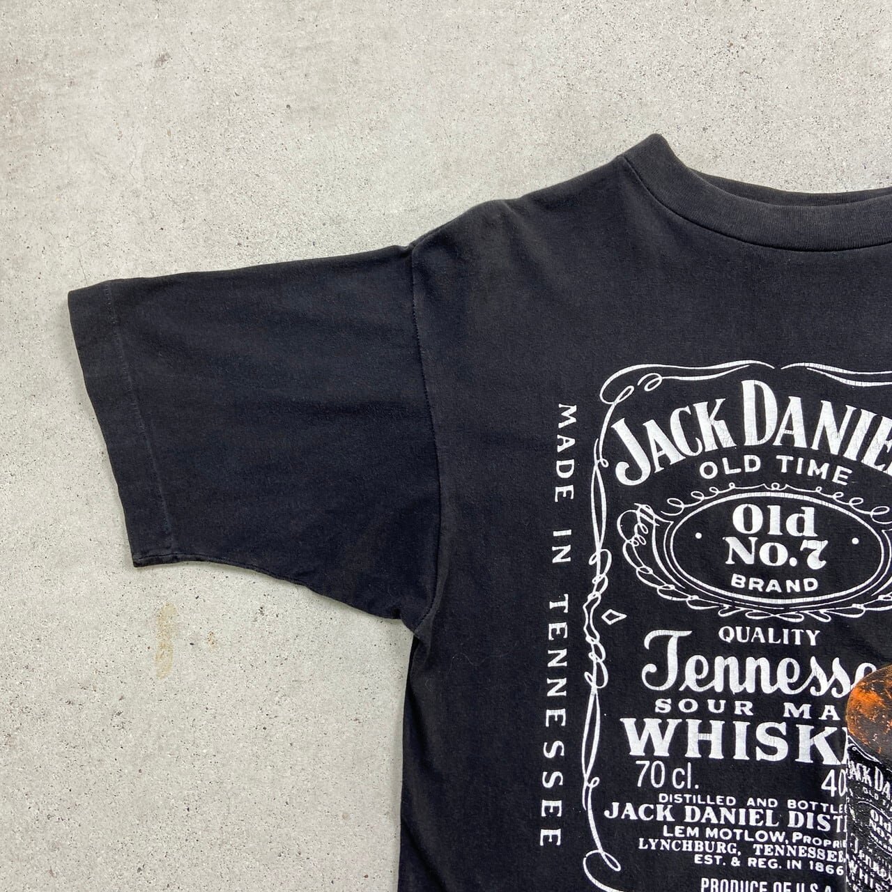 80s Jack Daniel's Old No. 7 Tシャツ グレー Jack Daniel's Tennessee