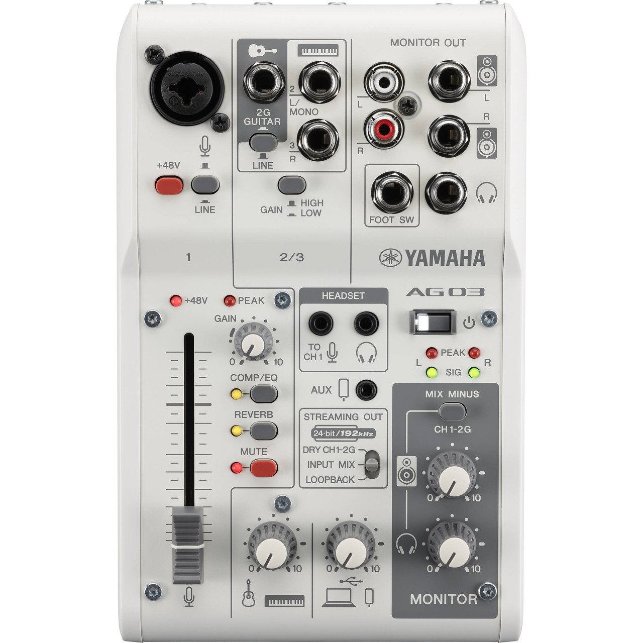 YAMAHA AG03 MK2 USBミキサーとマイクセット Yamaha AG03 MKII Mixer