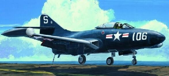 1/48 Trumpeter F9F3 Panther USN Fighter - Squadron.com