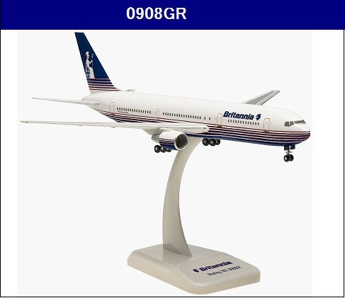 0908GR Hogan BRITANNIA / ブリタニア航空 B767-300ER 1:200 完売しま