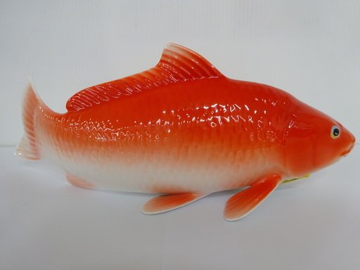 CM350】日本陶器会社 錦鯉 置物 ボーンチャイナ オールドノリタケ