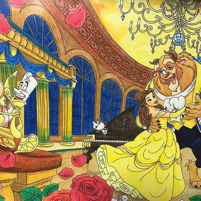 ディズニー美女と野獣Ballroom Dancing セル画