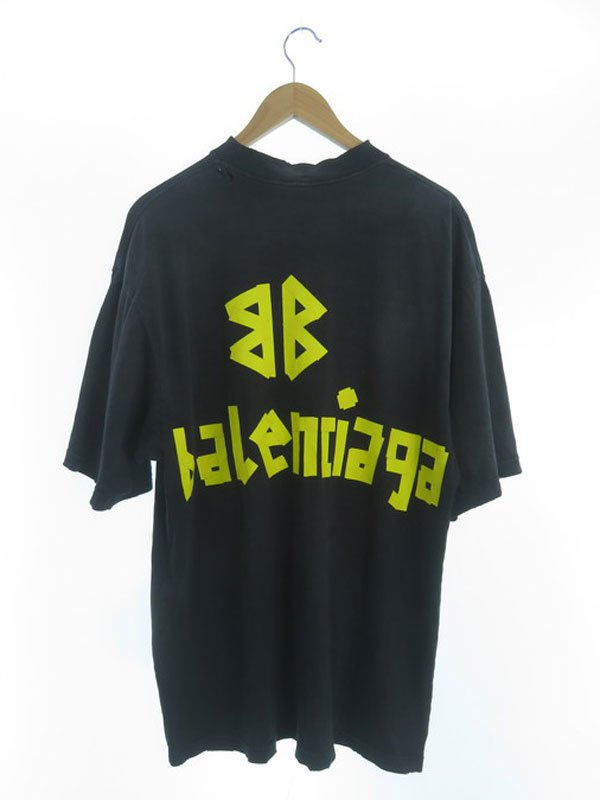 BALENCIAGA】バレンシアガ『テープロゴ 半袖Tシャツ sizeS』739784