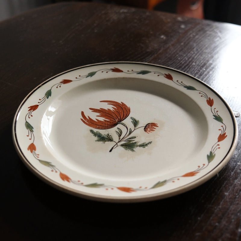 18世紀後期-19世紀前期 LONGWY 刻印 ロンウィ ファイアンスフィーヌ