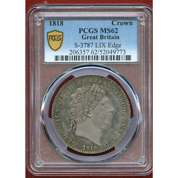 JCC | ジャパンコインキャビネット / イギリス 1818LIX クラウン銀貨