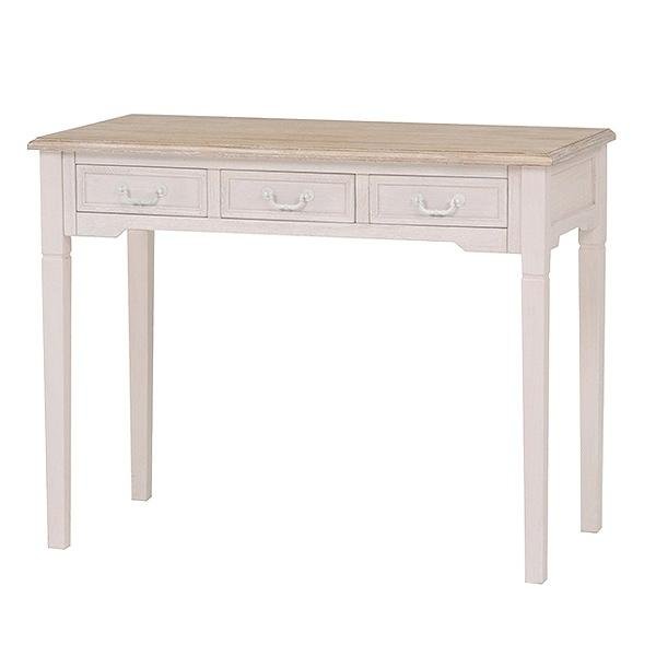 デスク ブロカントシリーズ アンティーク調 幅100cm ホワイトウッド