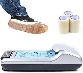 Amazon.co.jp: ポータブル靴ホイルマシン、3ロール靴膜付き靴カバー