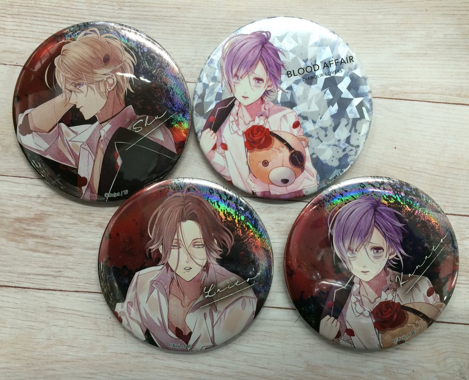 DIABOLIK LOVERS ディアラバ 万魔殿 逆巻カナト ホロ 缶バッジ