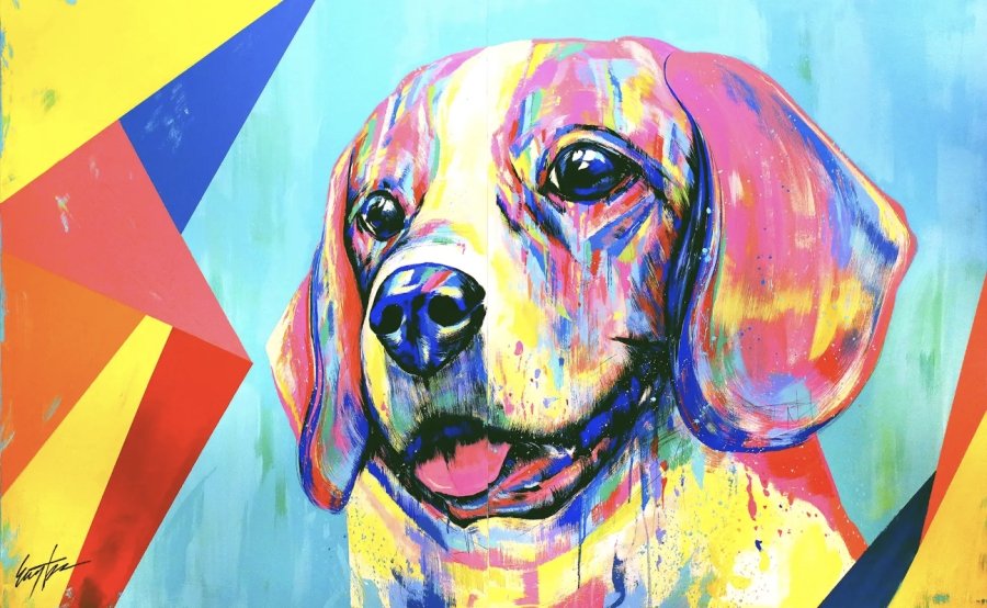 油絵 専用 微笑む優しい犬 油絵 専用 微笑む優しい犬 油絵 専用 微笑む