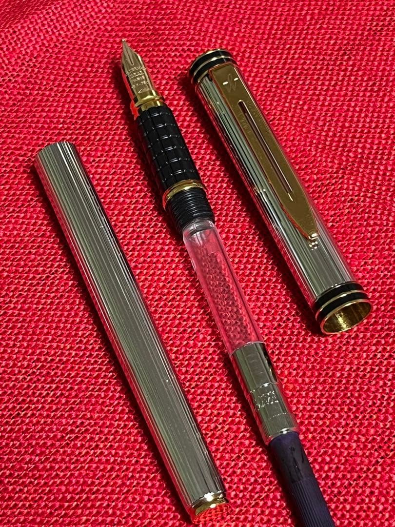 変更Waterman エグゼクティブ I deal 万年筆 .ボールペン 銀張り