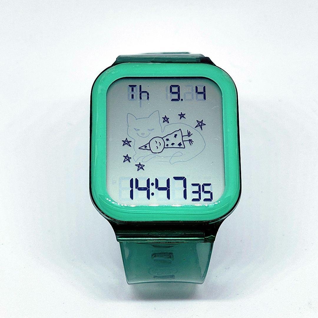 グリーン デジタルウォッチ 透明ケース入り 米津玄師空想リーシュー