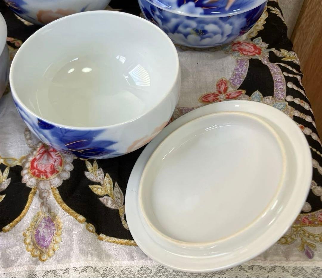 焼き変わり 深川製 湯呑み茶碗セット 高級 5点 桐箱入り