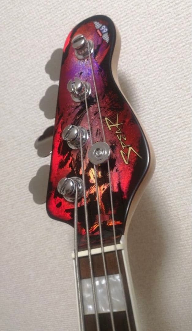 SPEAR エレキベース Gae-Bolg ゲイボルグ ホログラムレッド