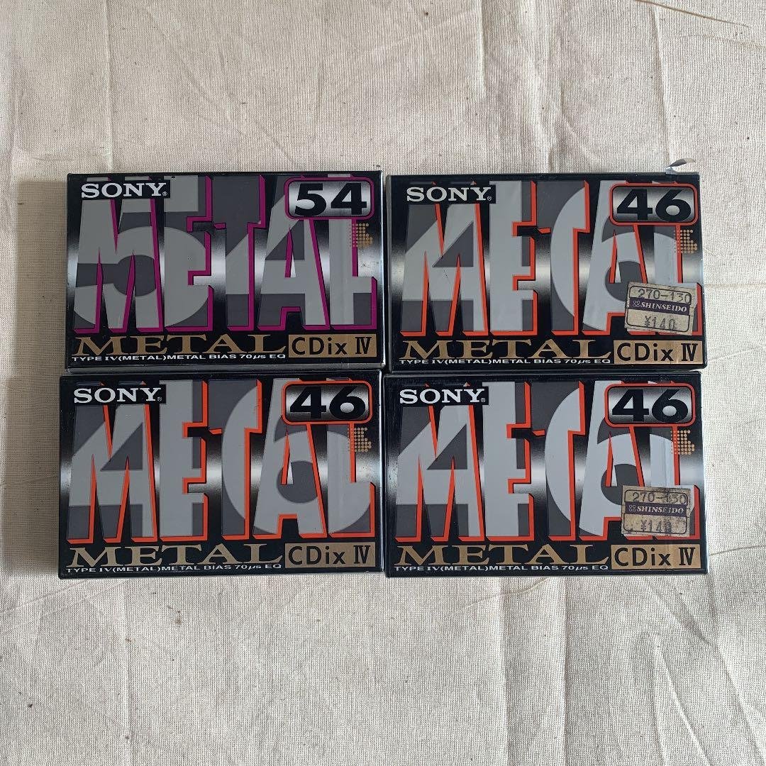 【希少】メタル　カセットテープ　SONY C-54/46CDX4A 希少】メタル カセットテープ SONY C-54/46CDX4A 希少】メタル