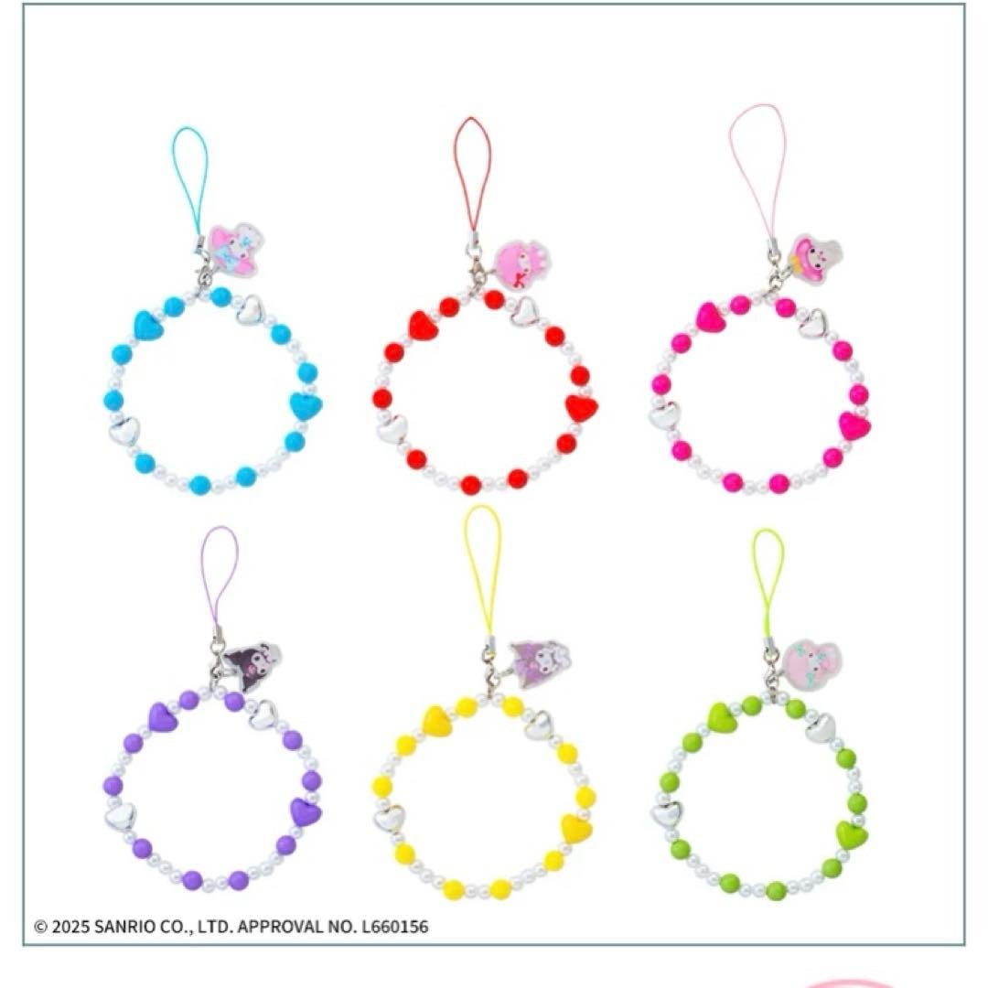 マイメロディ・クロミアクリルキーホルダー付ビーズストラップ - メルカリ