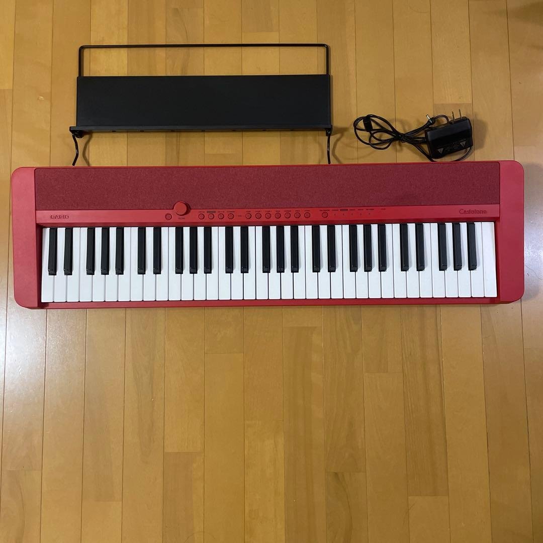 Casiotone CT-S1赤 61鍵 電子ピアノ 解説動画あり】キーボード 電子ピアノ CASIO CT-S1 RD レッド 61鍵盤