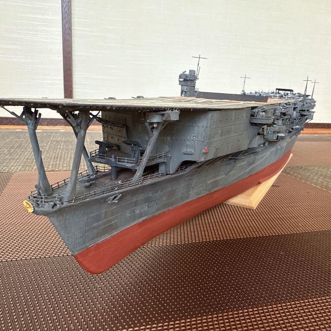 旧 日本海軍 航空母艦 加賀 1/350スケール完成品 フジミ 1/350 空母